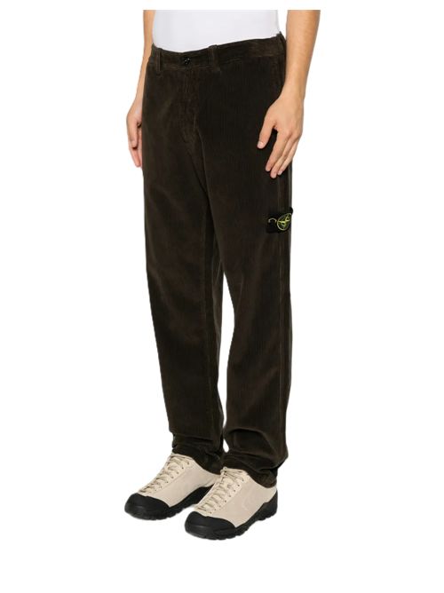 Pantaloni a coste grigio Stone Island | L2S15 3100059 S0212V0078 COAL GREY